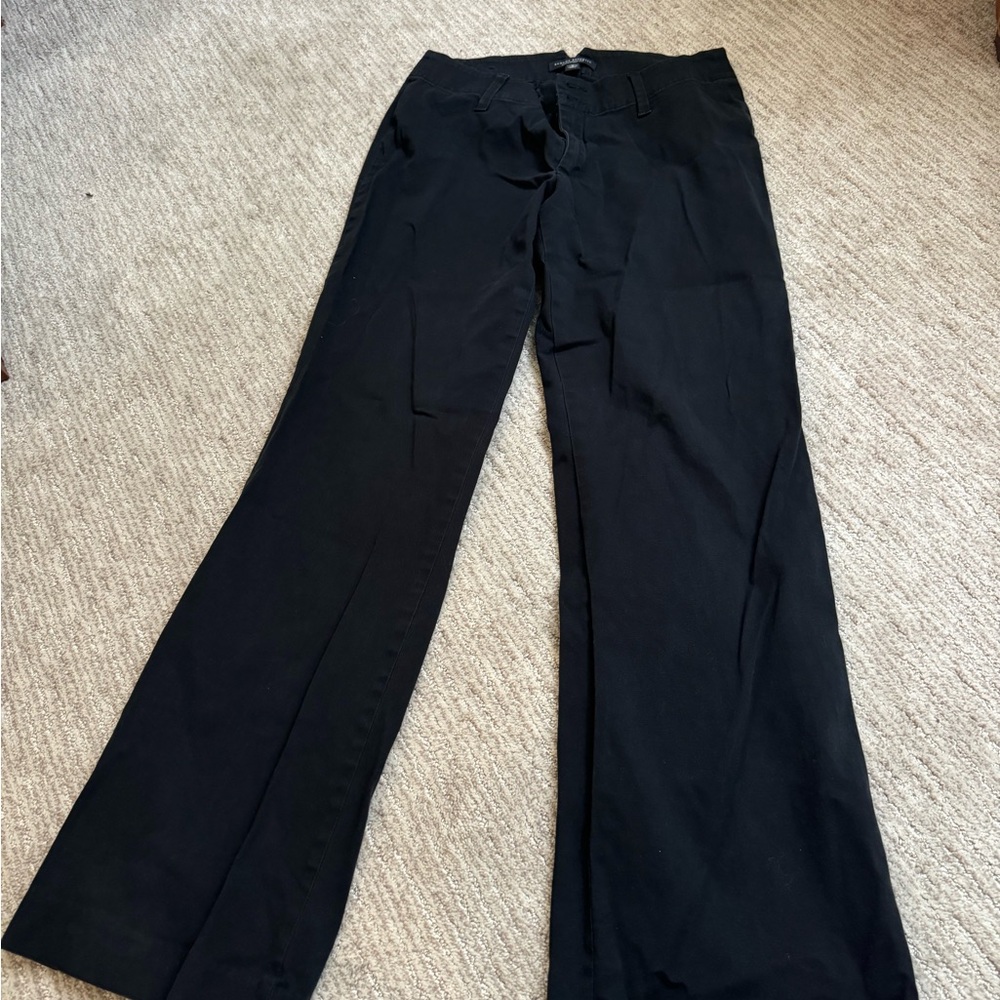 Black Wide-Leg Trousers Banana Republic